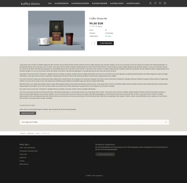 Template #Dark für commerce-seo v5